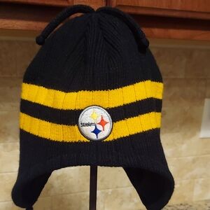 Kids Black and Yellow Knit Hat